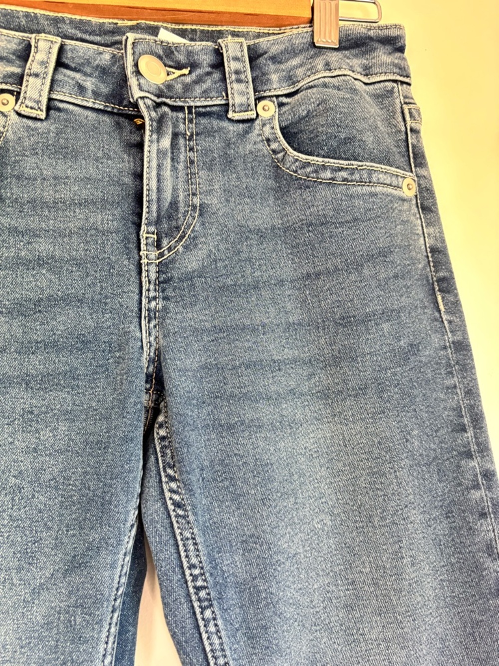 Blue Flared Jeans - Classic Mid Wash - Picture 3 of 5